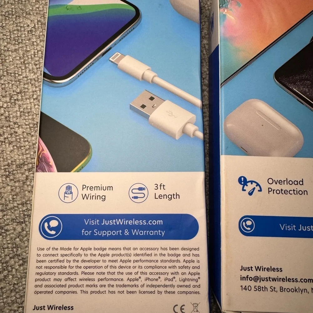 Lightening Cable and Wireless Charging Pad